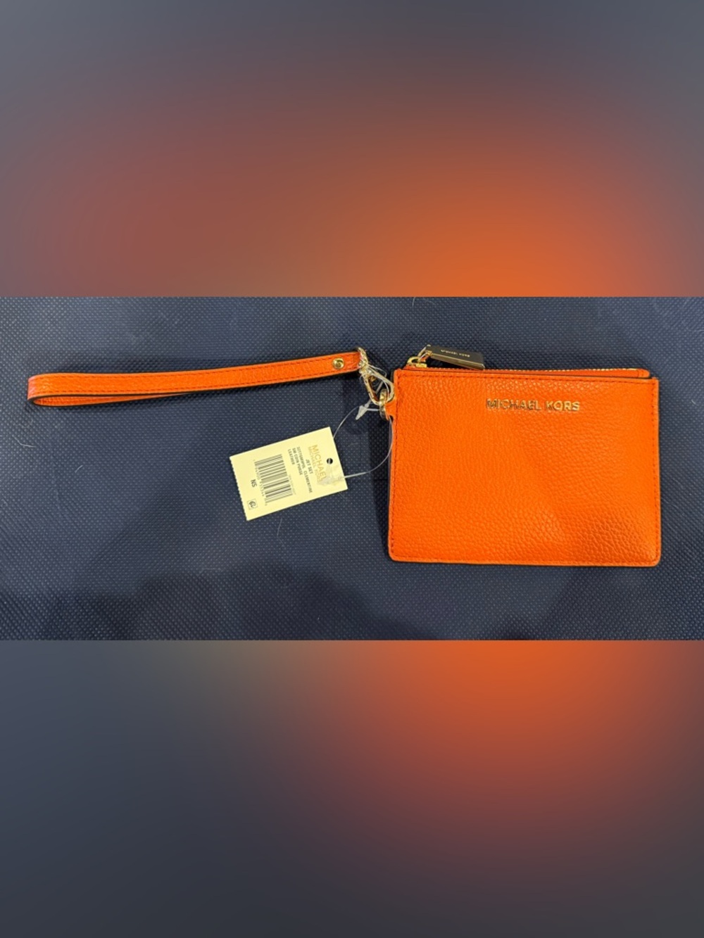 Michael Kors Jet Set Small Coin Purse Leather Wristlet Card Case NWT